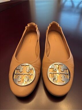 Tory Burch Logo Ballet Flats